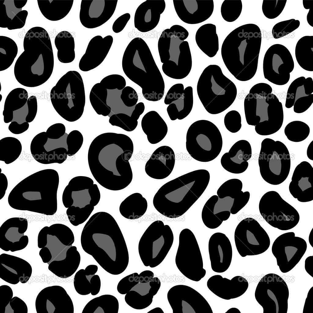 'take A Walk On The Wild Side: Black And White Animal Print' Background