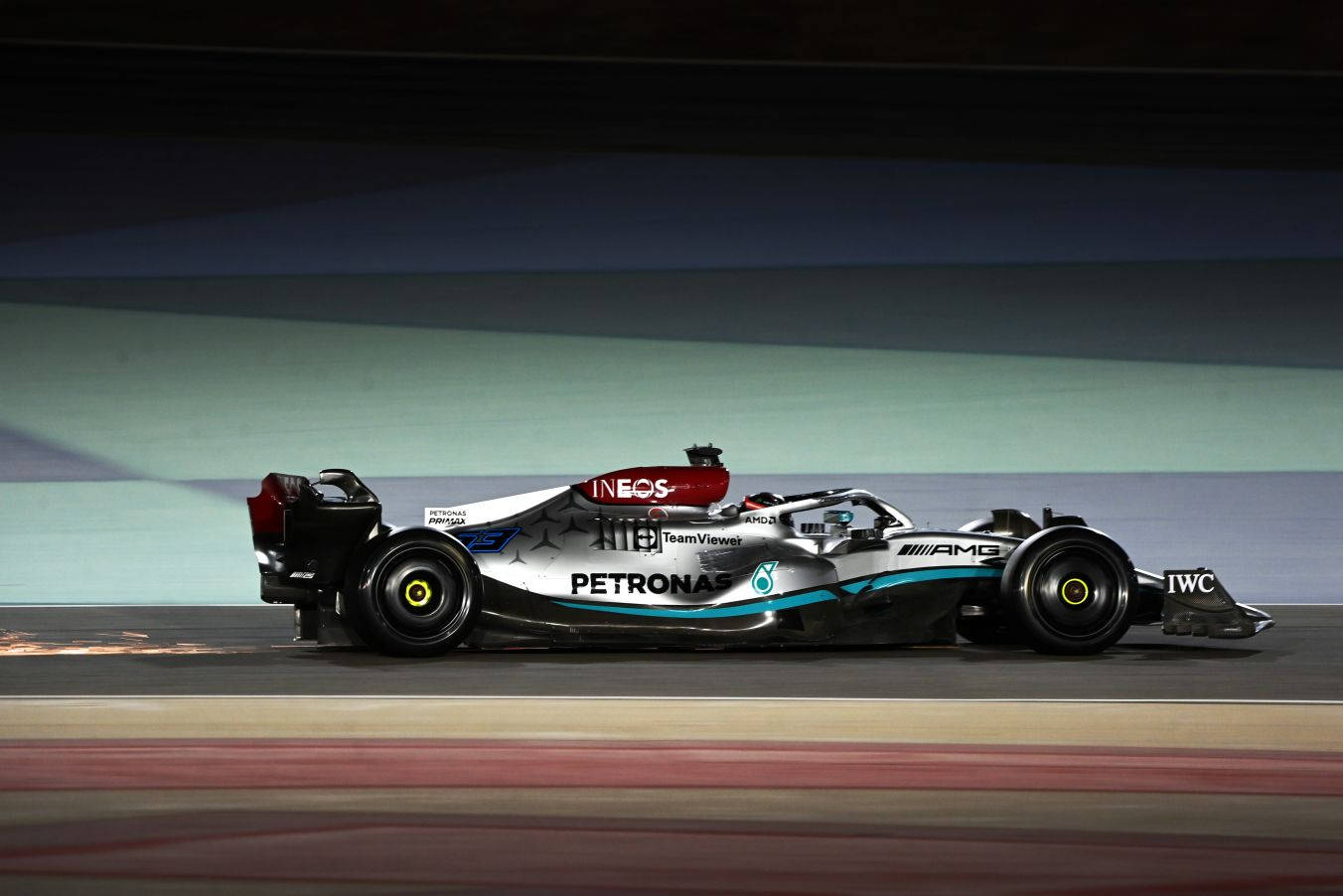 Take Control Of The Track With The Mercedes F1 Iphone Background