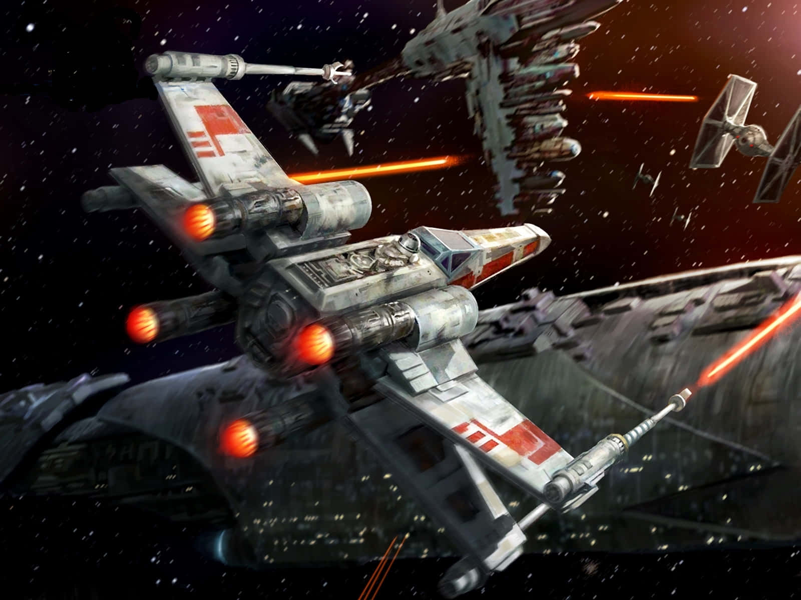 Take Flight In The Iconic X-wing Background