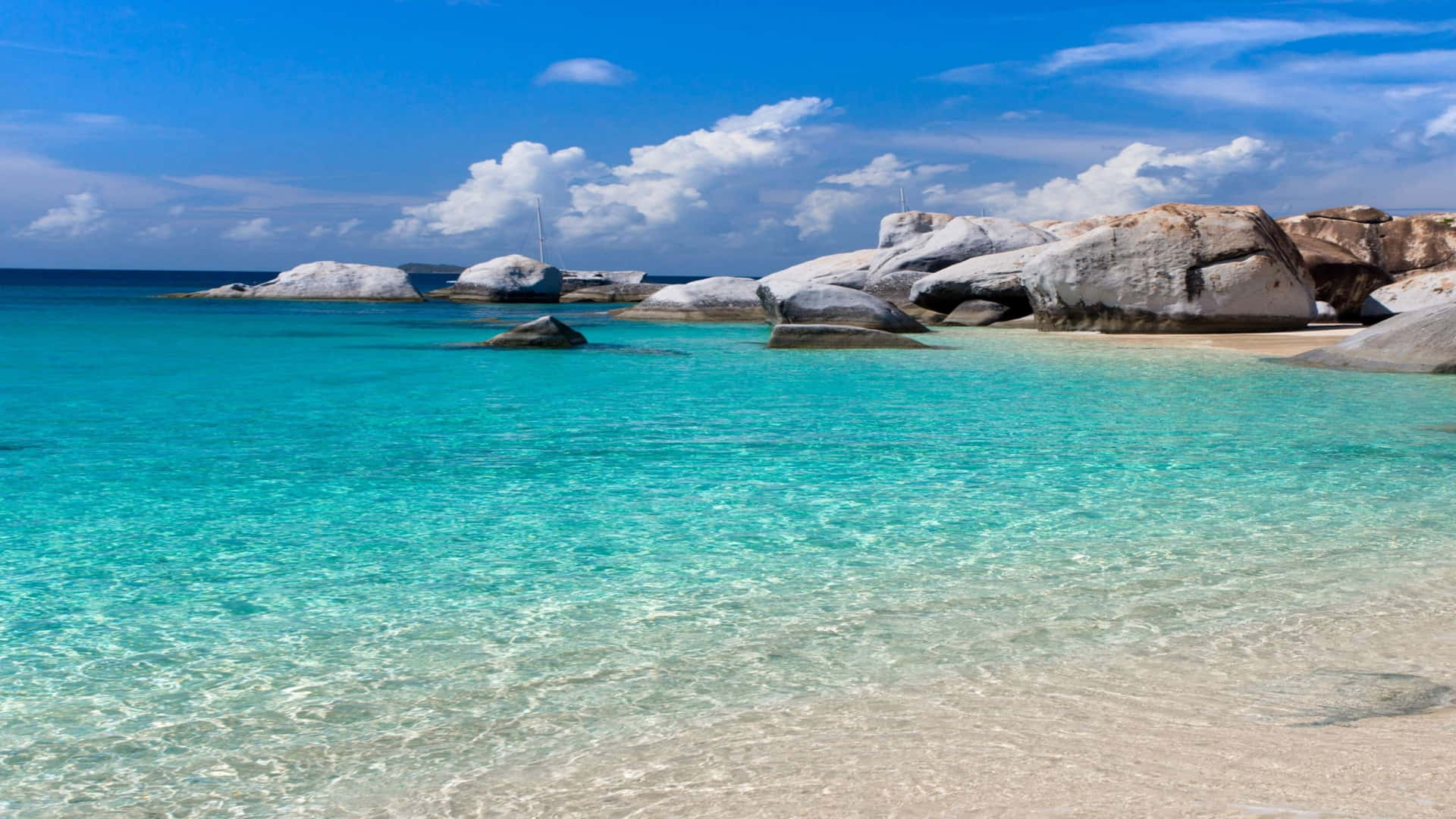 Take In The Beauty And Peace Of The Rolling Waves Background