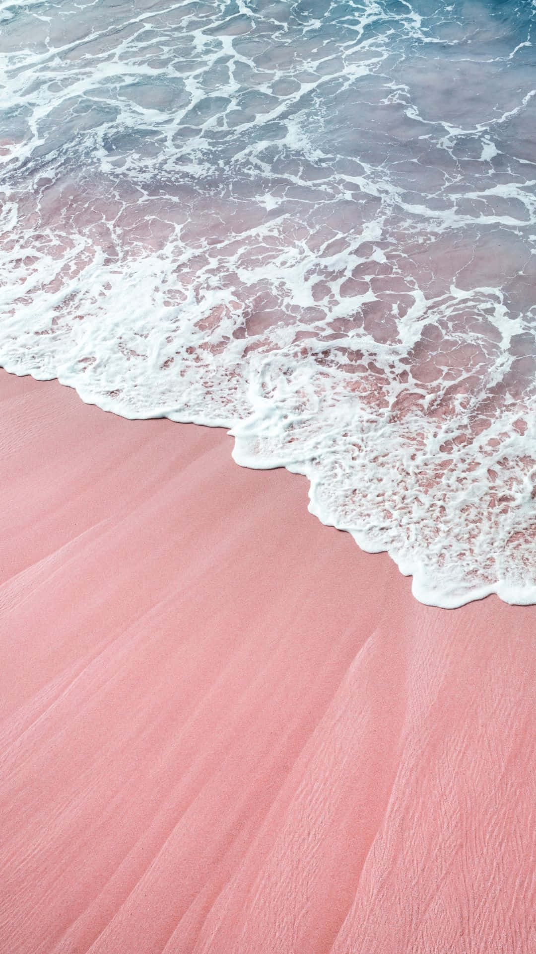Take In The Beauty Of A Pastel Pink Beach With A Calming Aesthetic. Background