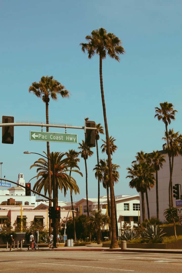 Take In The Beauty Of A Southern California Sunset Background