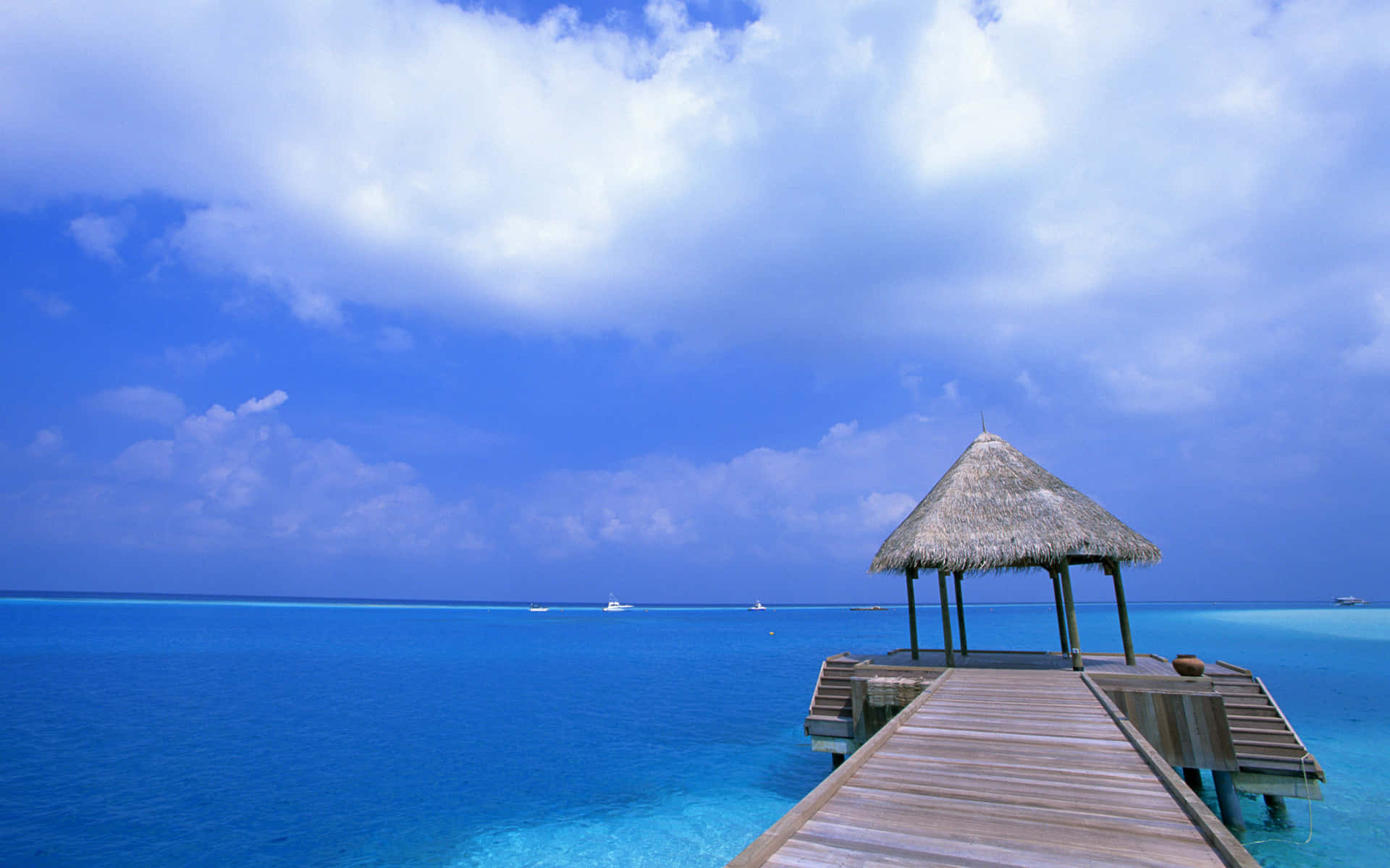 Take In The Beauty Of The Beach Sky Background