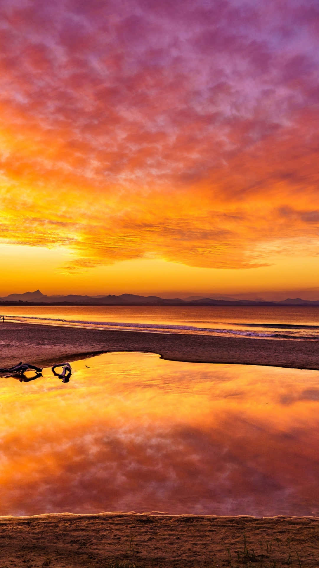 Take In The Beauty Of This Crystal-clear Beach Background