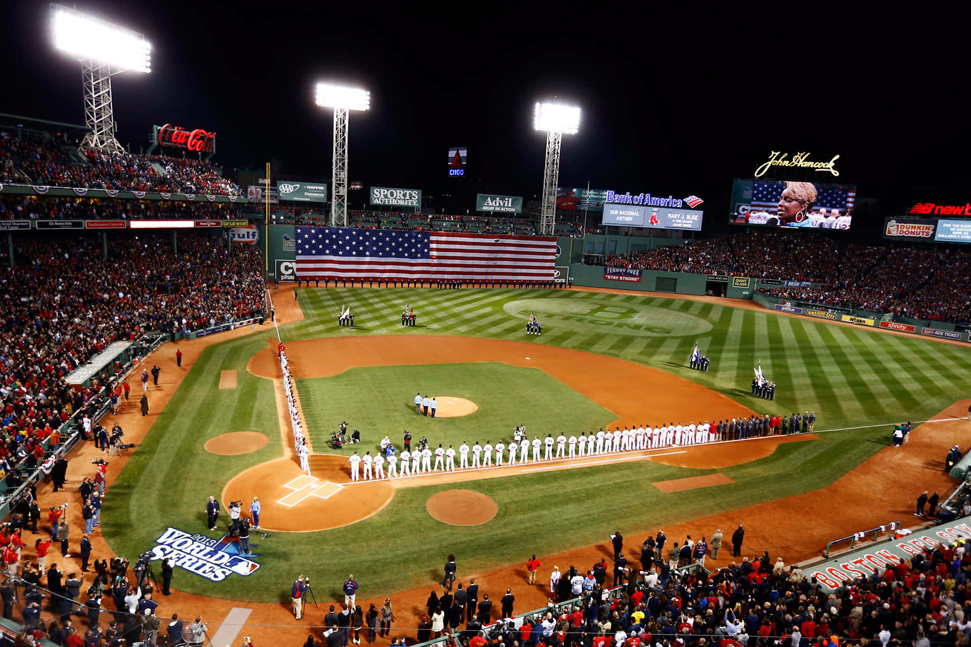 Take In The Breathtaking Views Of The Iconic Fenway Park. Background