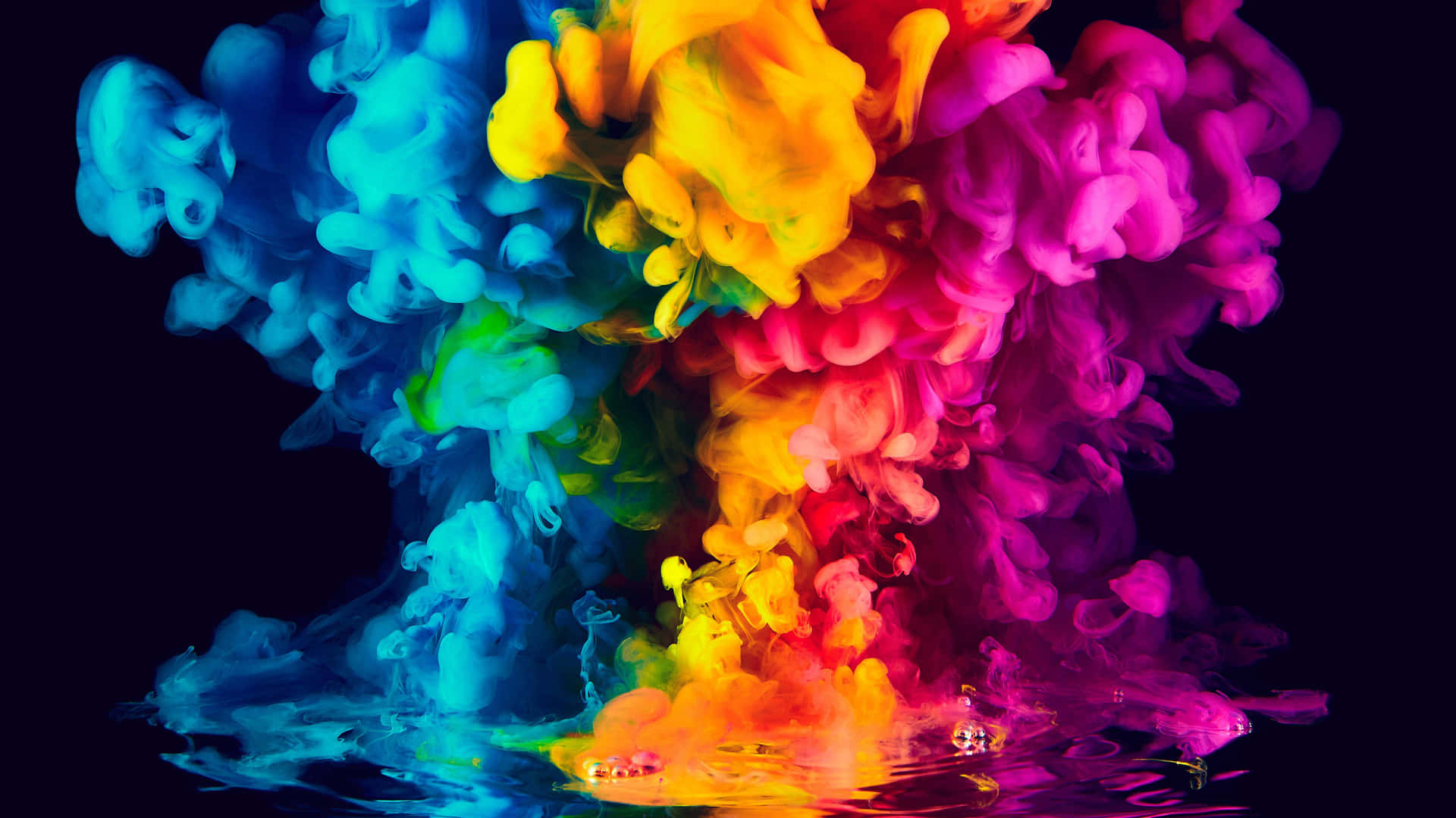 Take In The Colorful Smoke Background