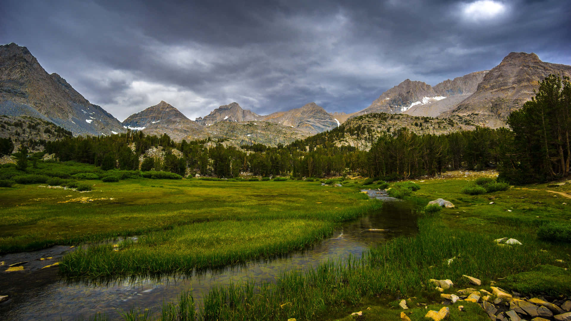 Take In The Serene California Mountains Background