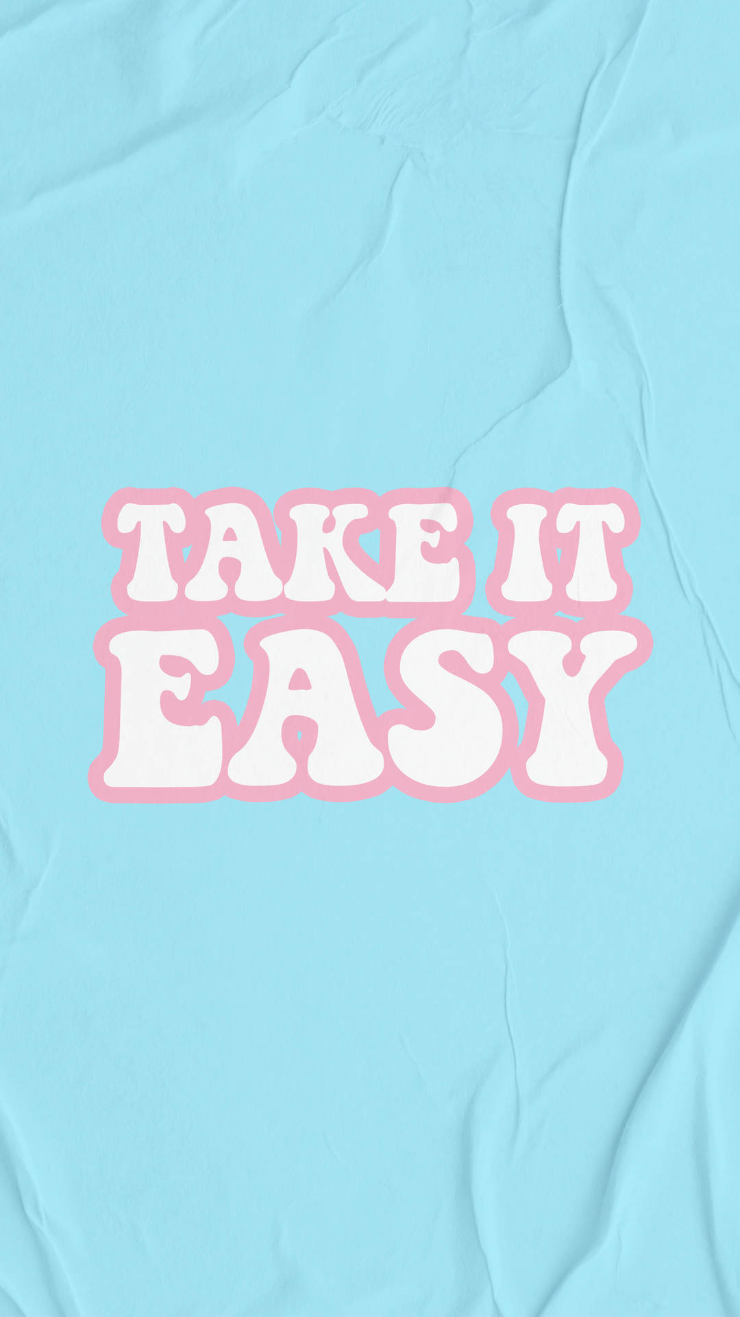 Take It Easy Pastel Minimalist Background