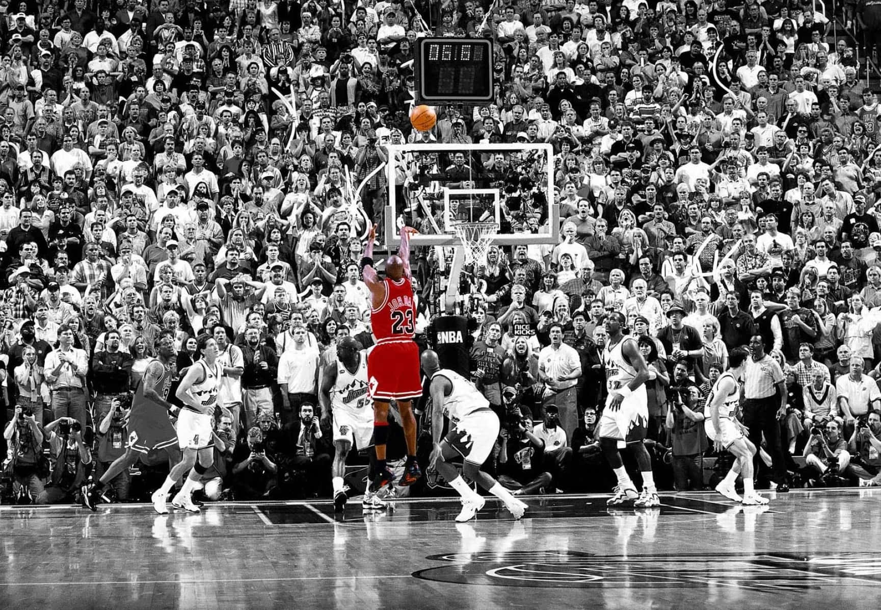 Take It Old School - Play Basketball With A Vintage Basketball Background