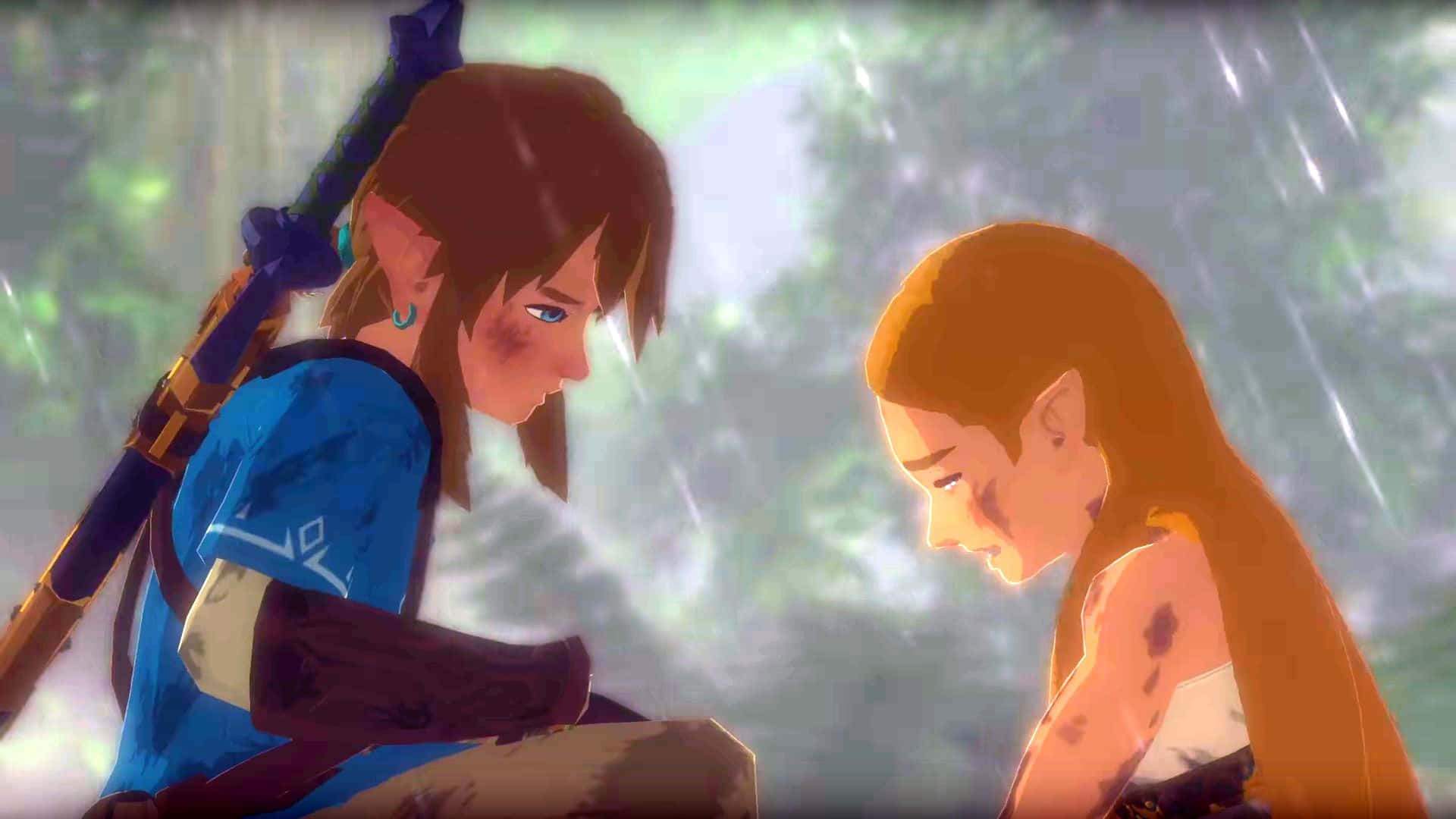 Take On A Grand Adventure As Link In Legend Of Zelda: Breath Of The Wild Background