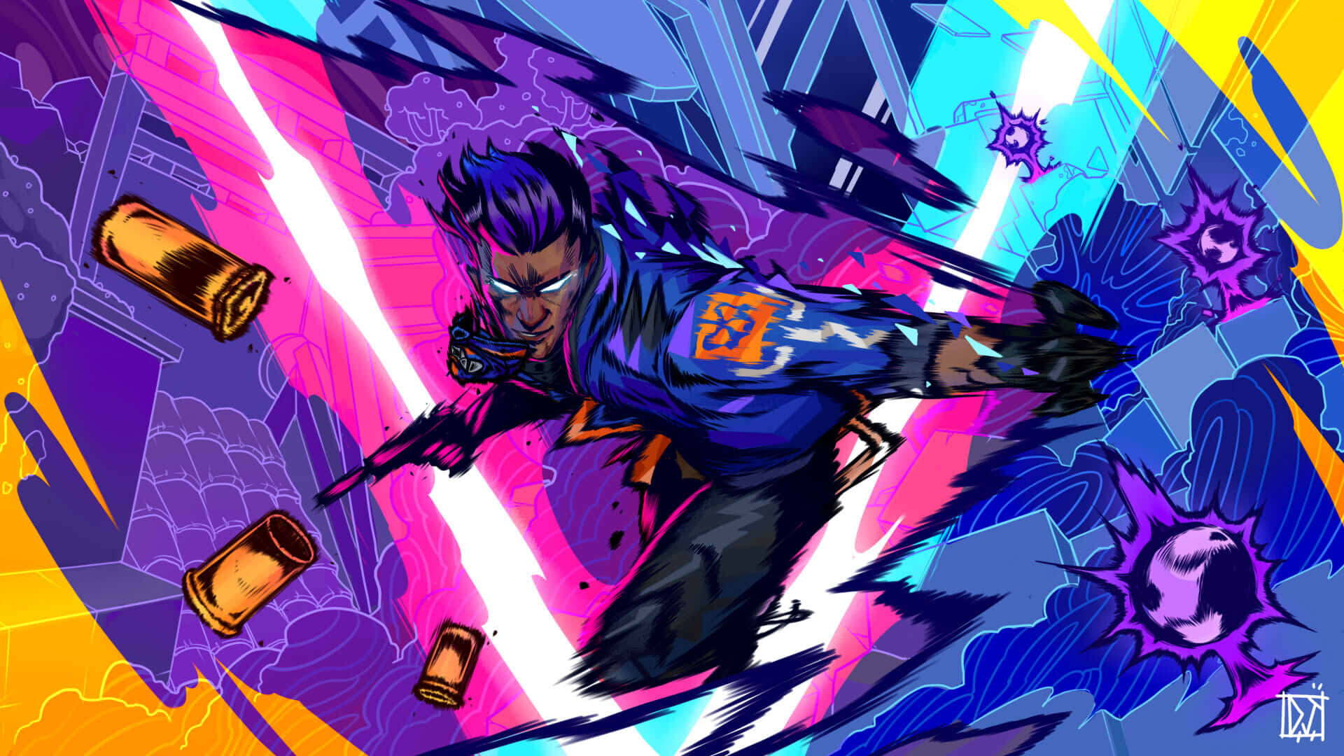 Take On The Battleground With Yoru’s Valorant Outfit Background