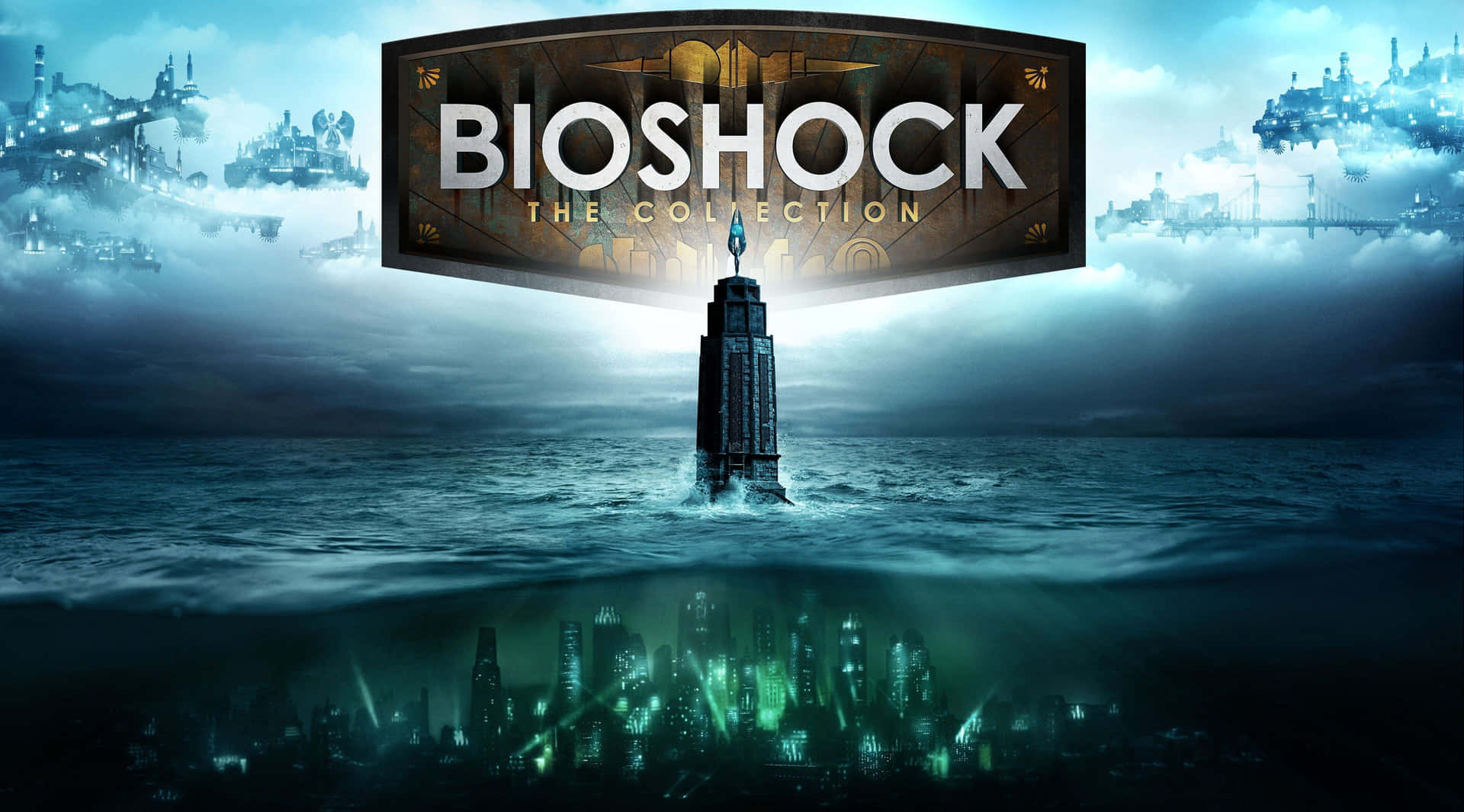 Take On The Challenge Of Rapture In Bioshock Background