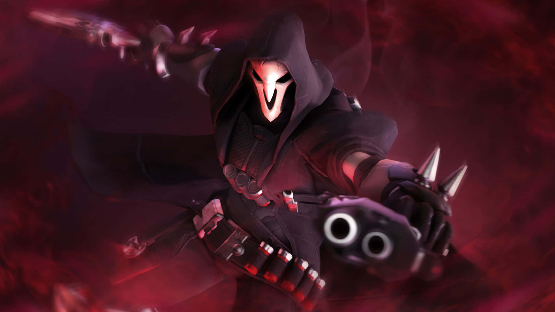 Take On The Enemy As Overwatch Reaper Background