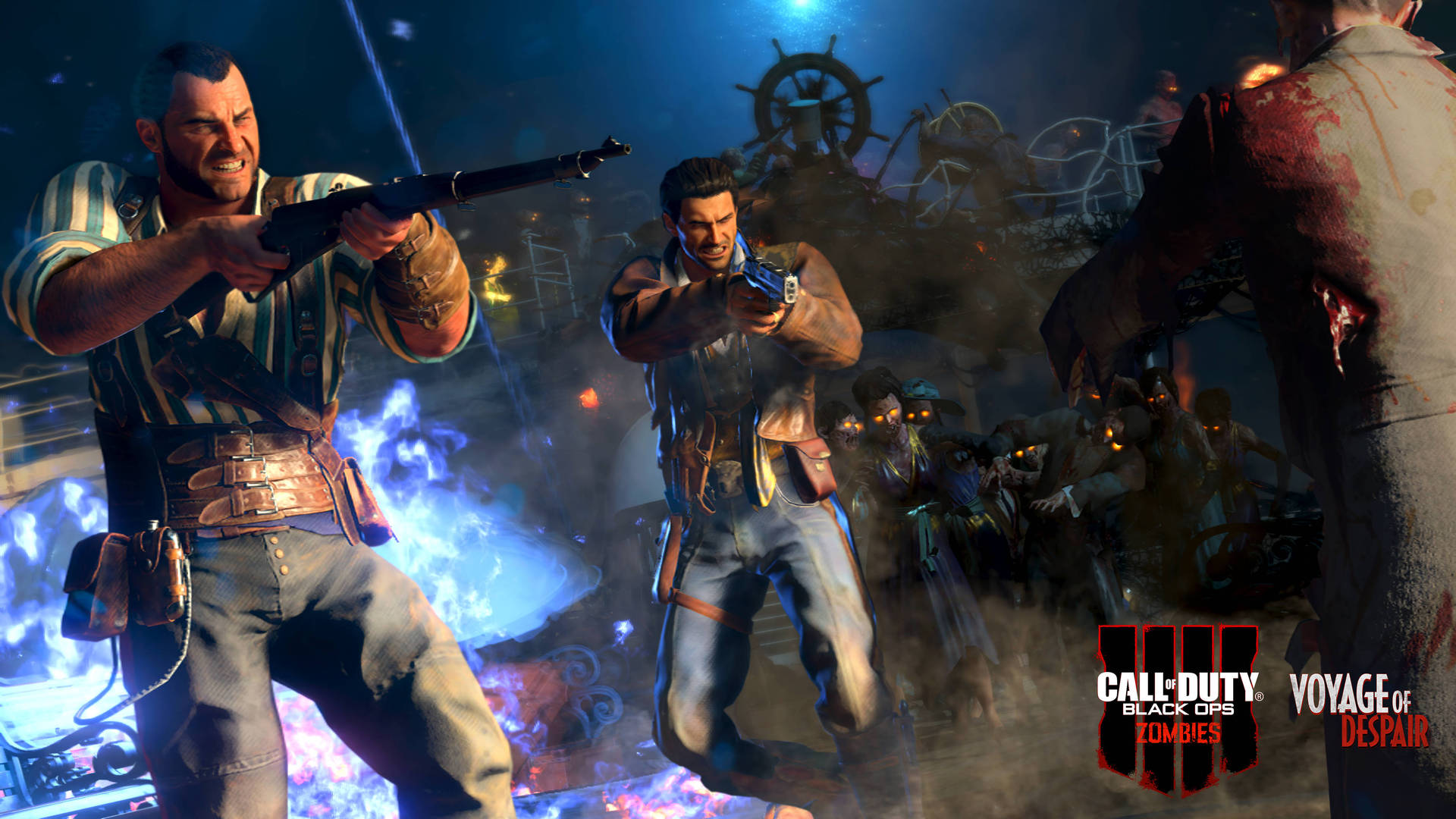 Take On The Hordes Of Undead In Call Of Duty: Black Ops 4 Zombies Background