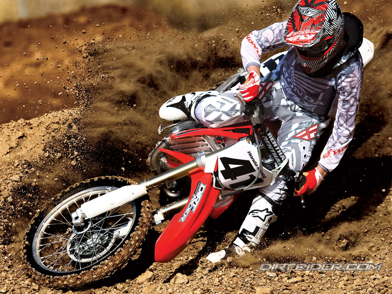 Take On The Trails With Honda Dirt Bike Background