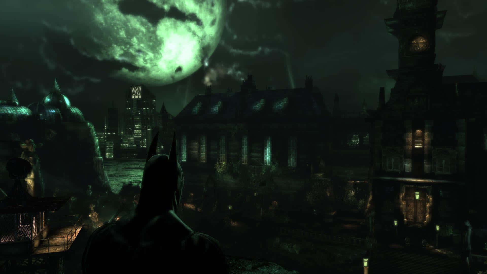 Take The Plunge Into The Depths Of The Iconic Arkham Asylum Background