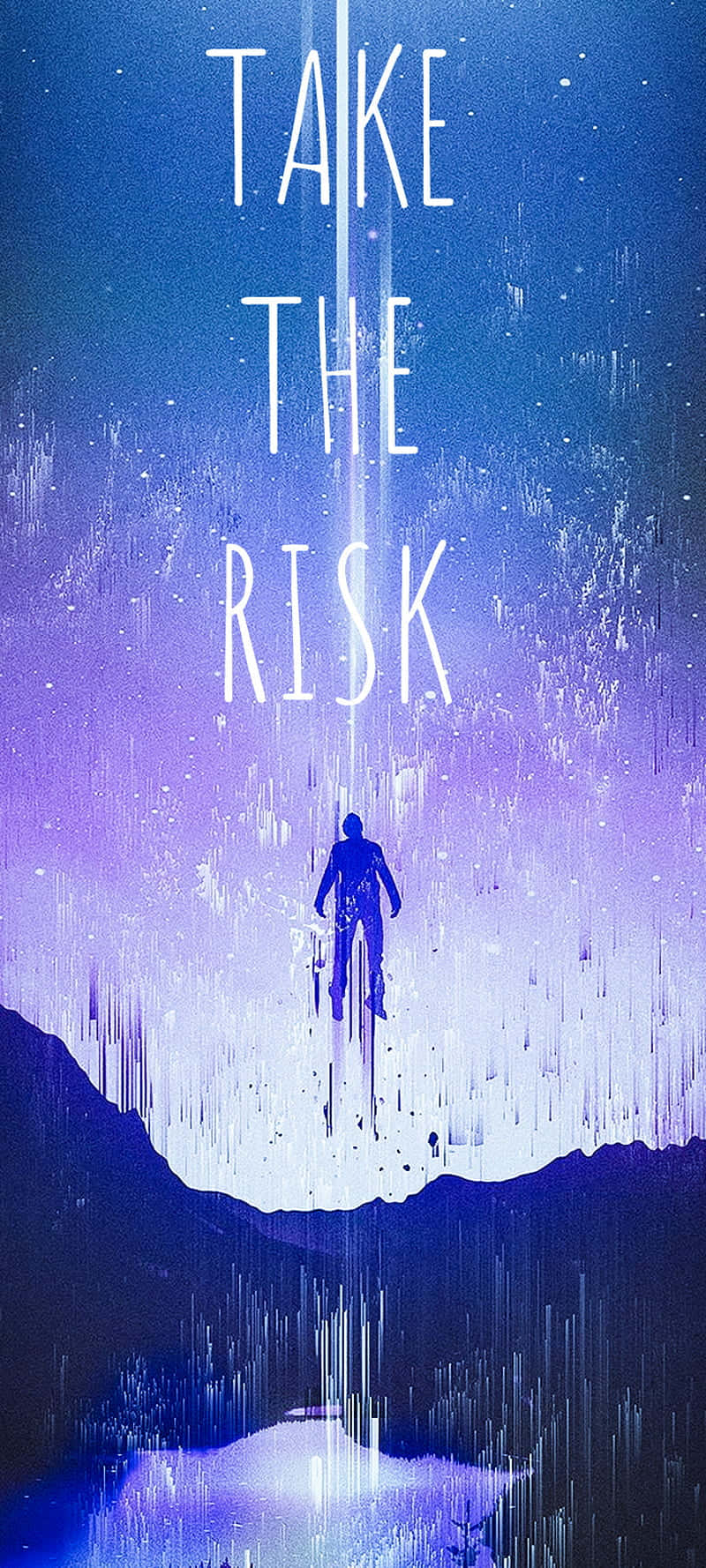 Take The Risk Inspirational Poster Background