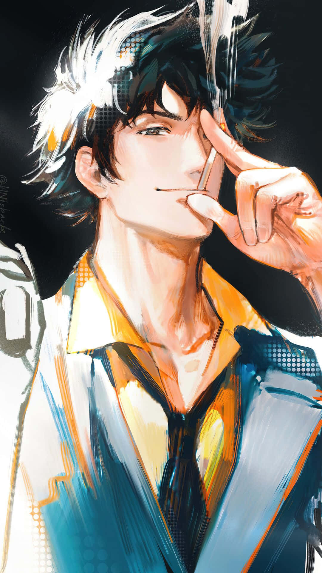 Take The Wild West Of Cowboy Bebop With You When You Upgrade To The Latest Iphone Background