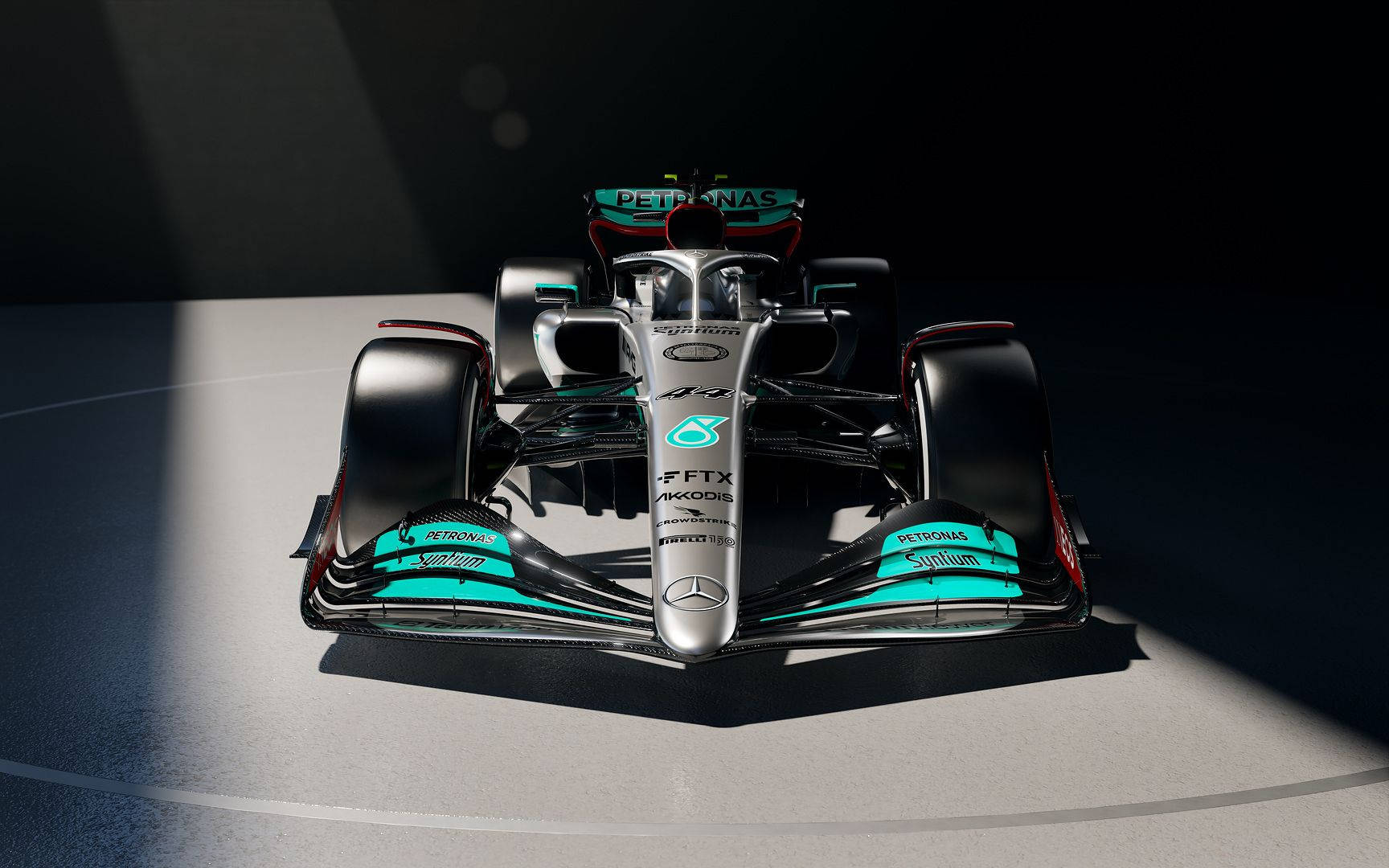 Take Your F1 Racing Experience Anywhere With The Mercedes-f1 Themed Iphone. Background