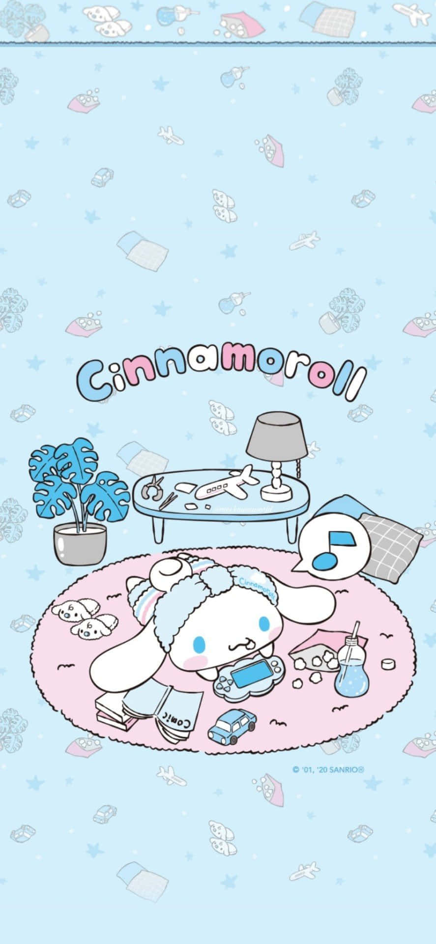 Take Your Favorite Blue Puppy Everywhere With The Cinnamoroll Phone Background