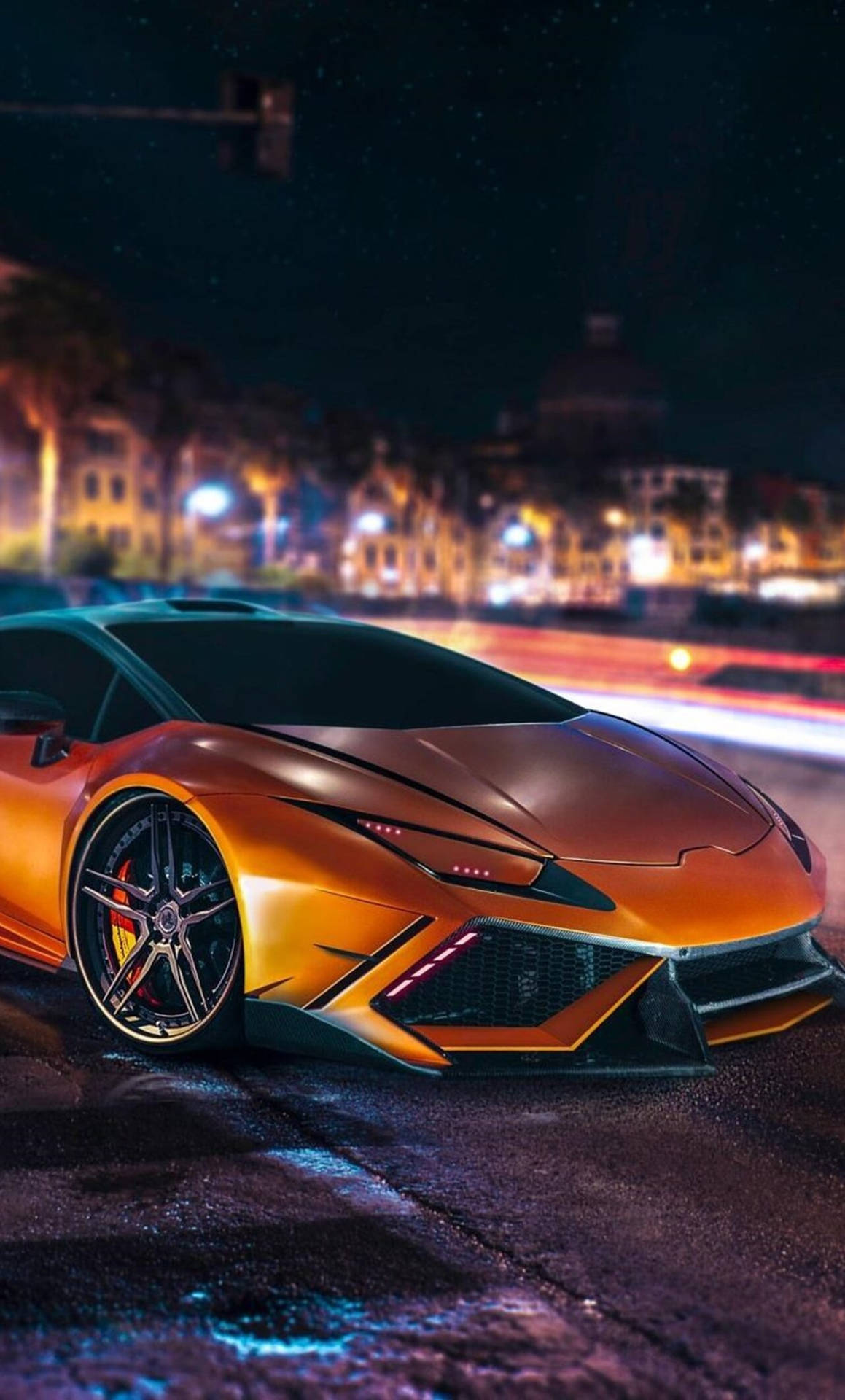 Take Your Iphone Game Up A Gear With This 4k Lamborghini-themed Wallpaper Background