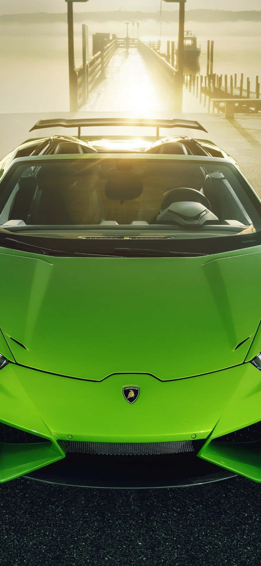 Take Your Ride To New Levels With The Limited Edition Green Lamborghini Iphone. Background