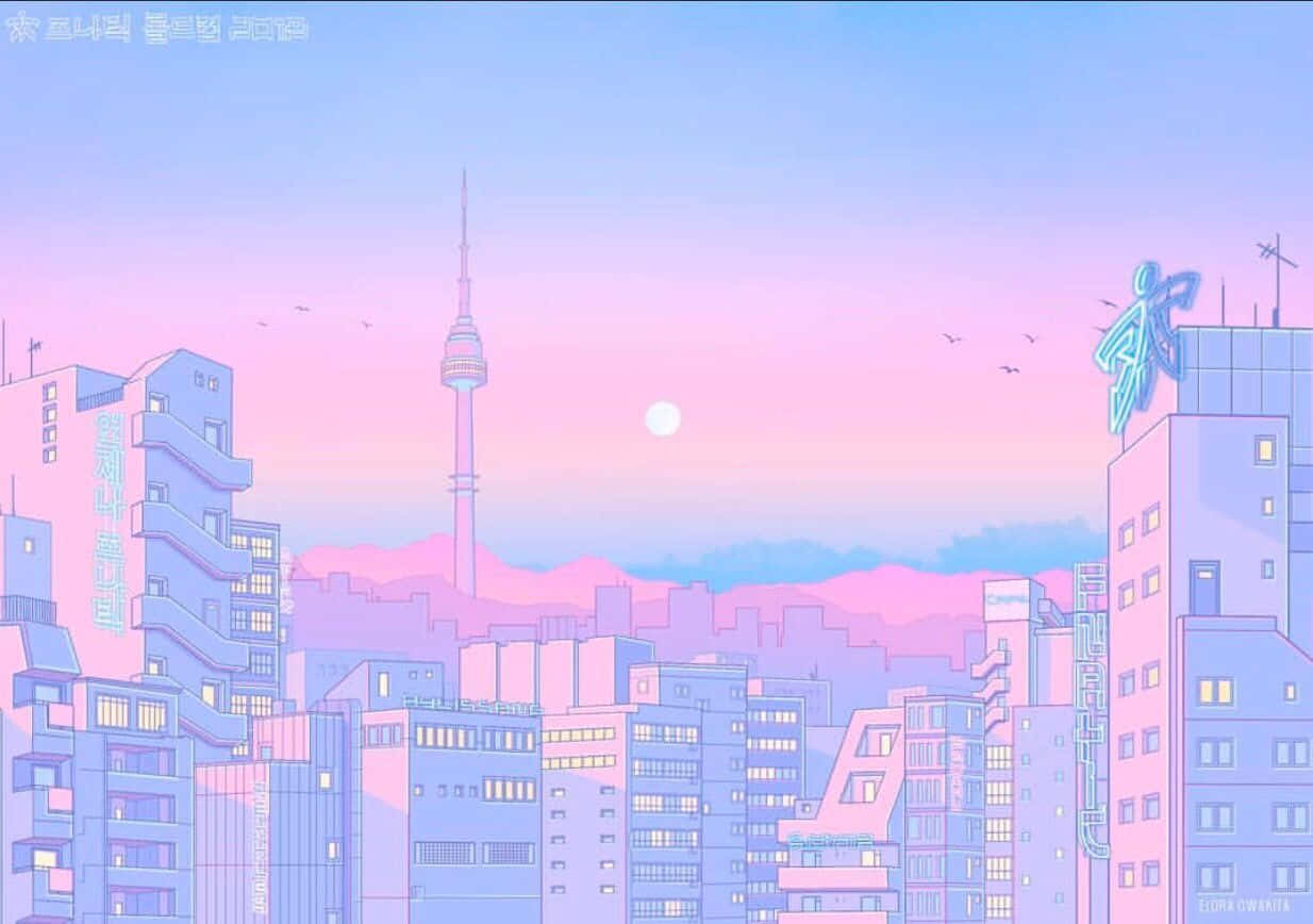 Taking A Trip To The Pink 90s Background