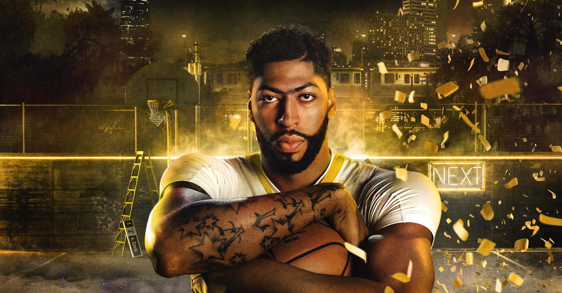 Taking Control On The Court: Nba 2k20 Gameplay Background