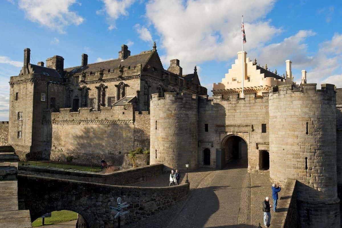 Taking Photos At Sterling Castle Background