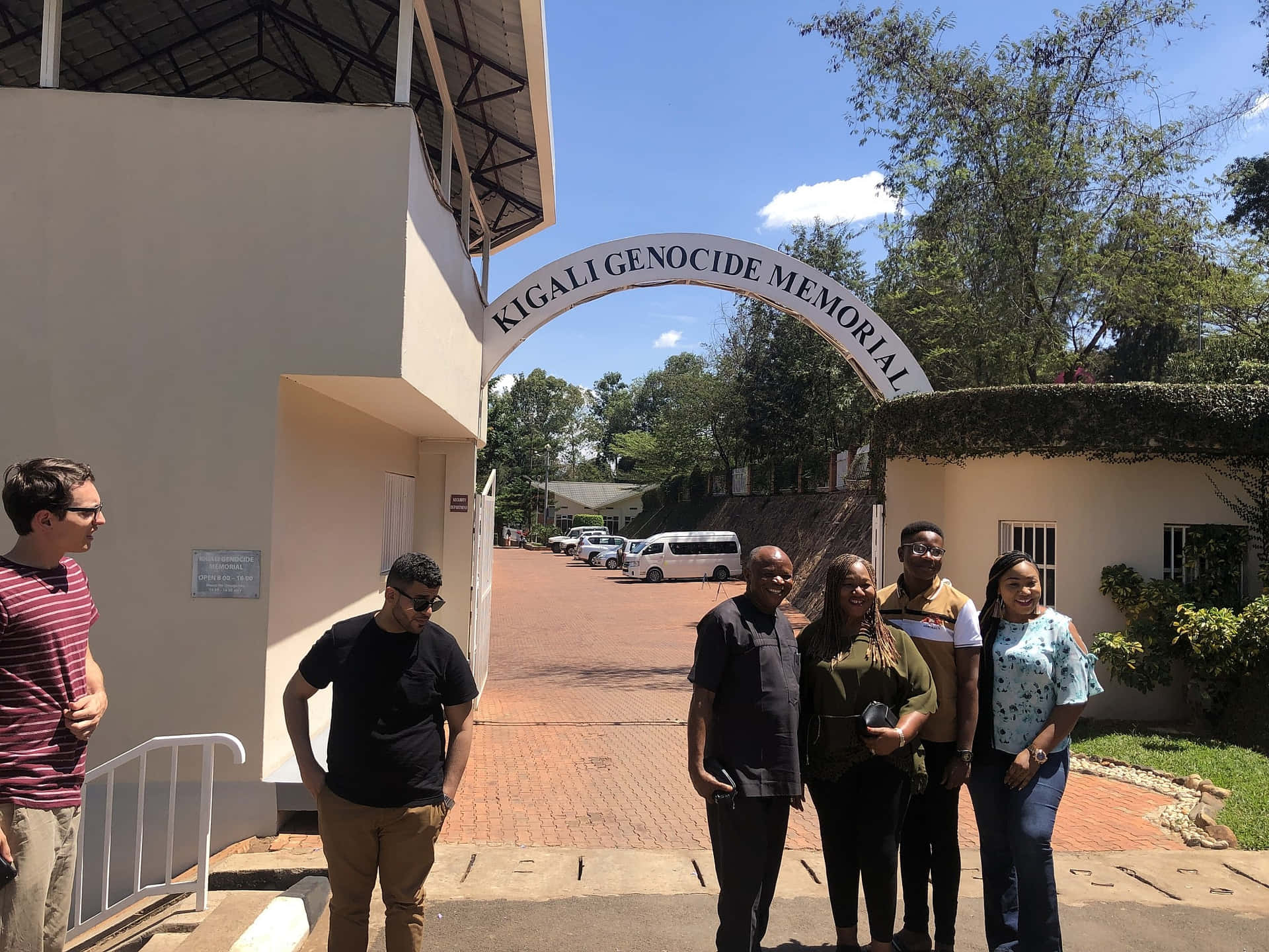 Taking Pictures At Kigali Genocide Memorial