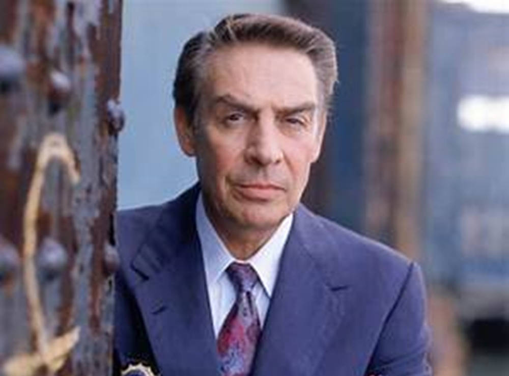 Talented American Actor Jerry Orbach Law And Order Portrait Background