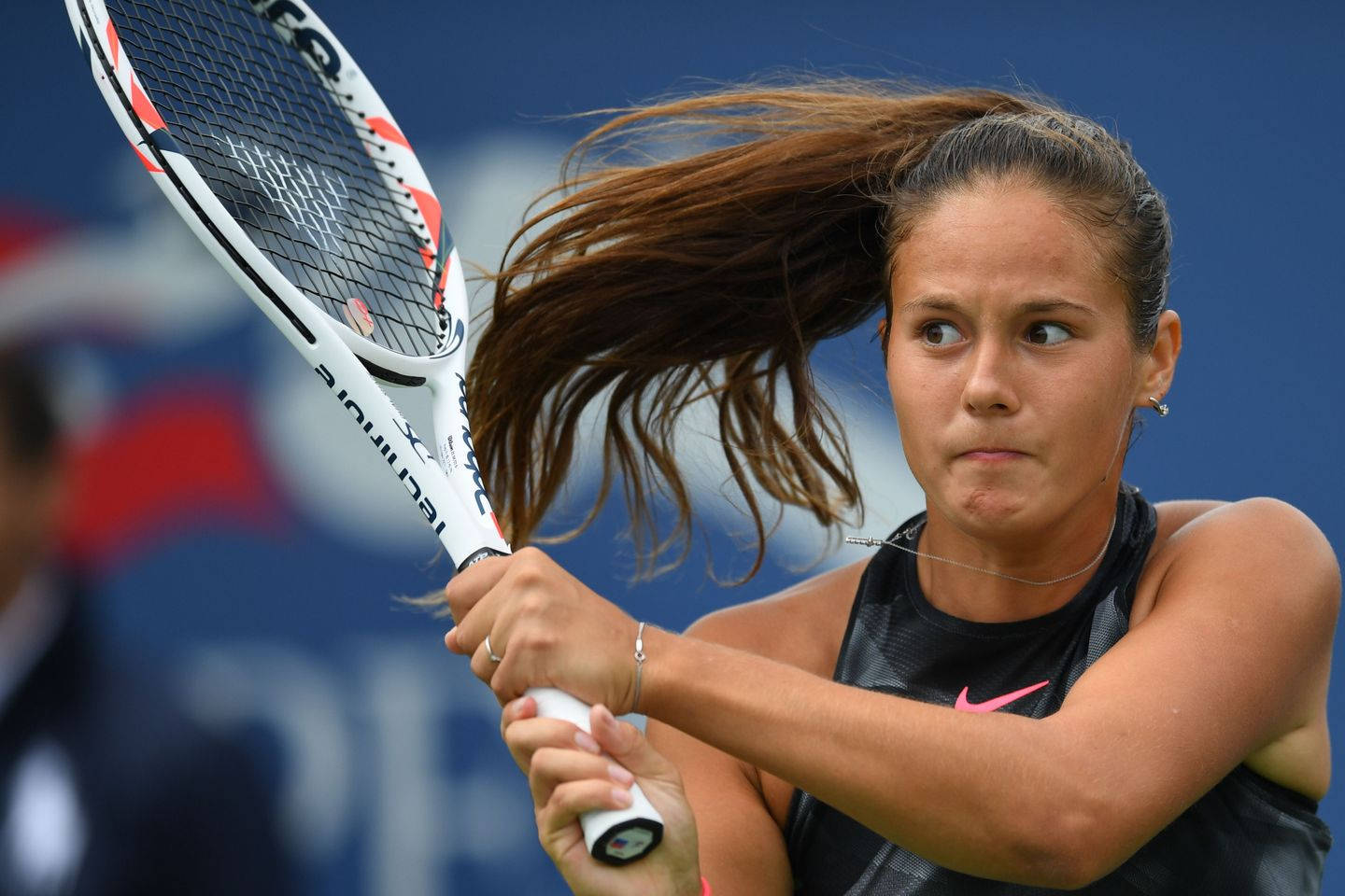 Talented Tennis Star Daria Kasatkina In Action Background