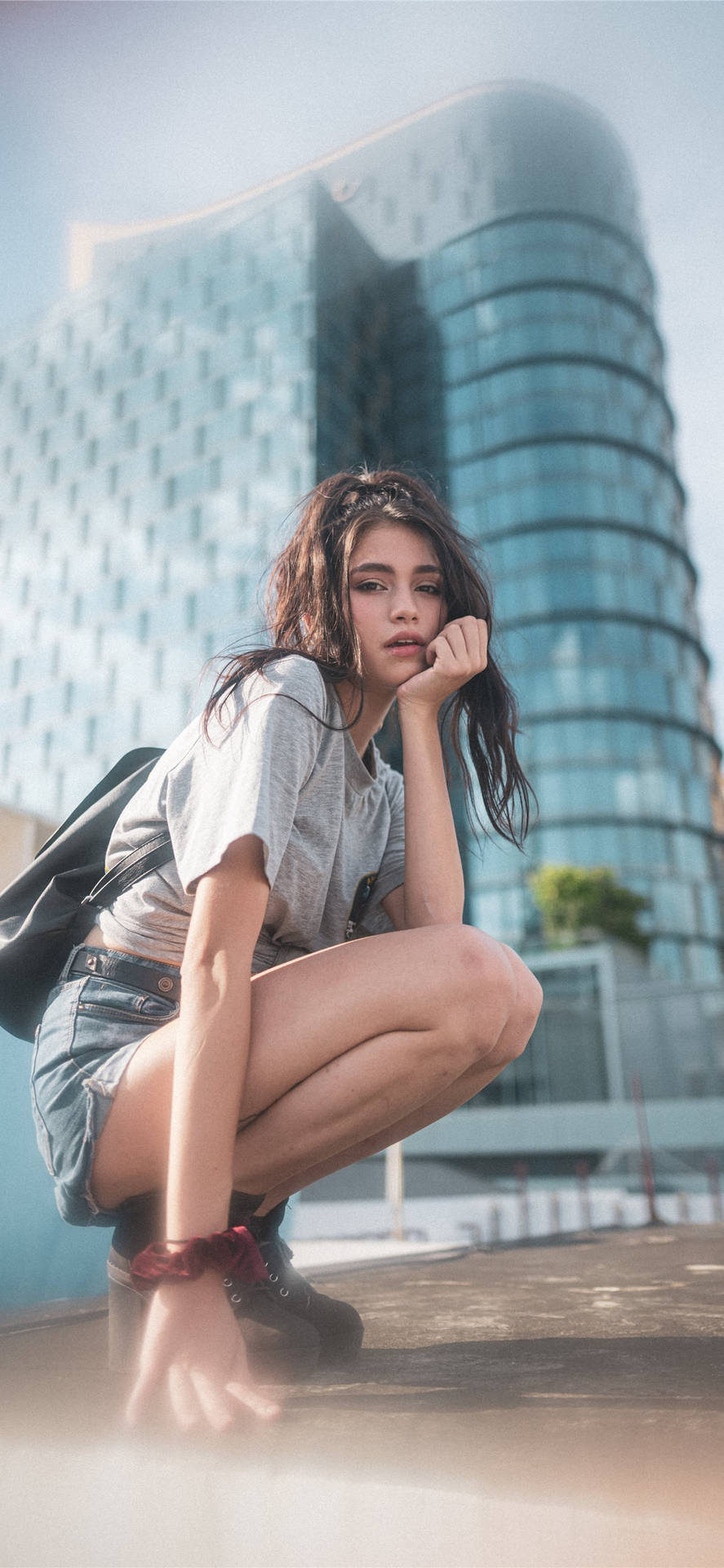 Tall Building Thailand Woman