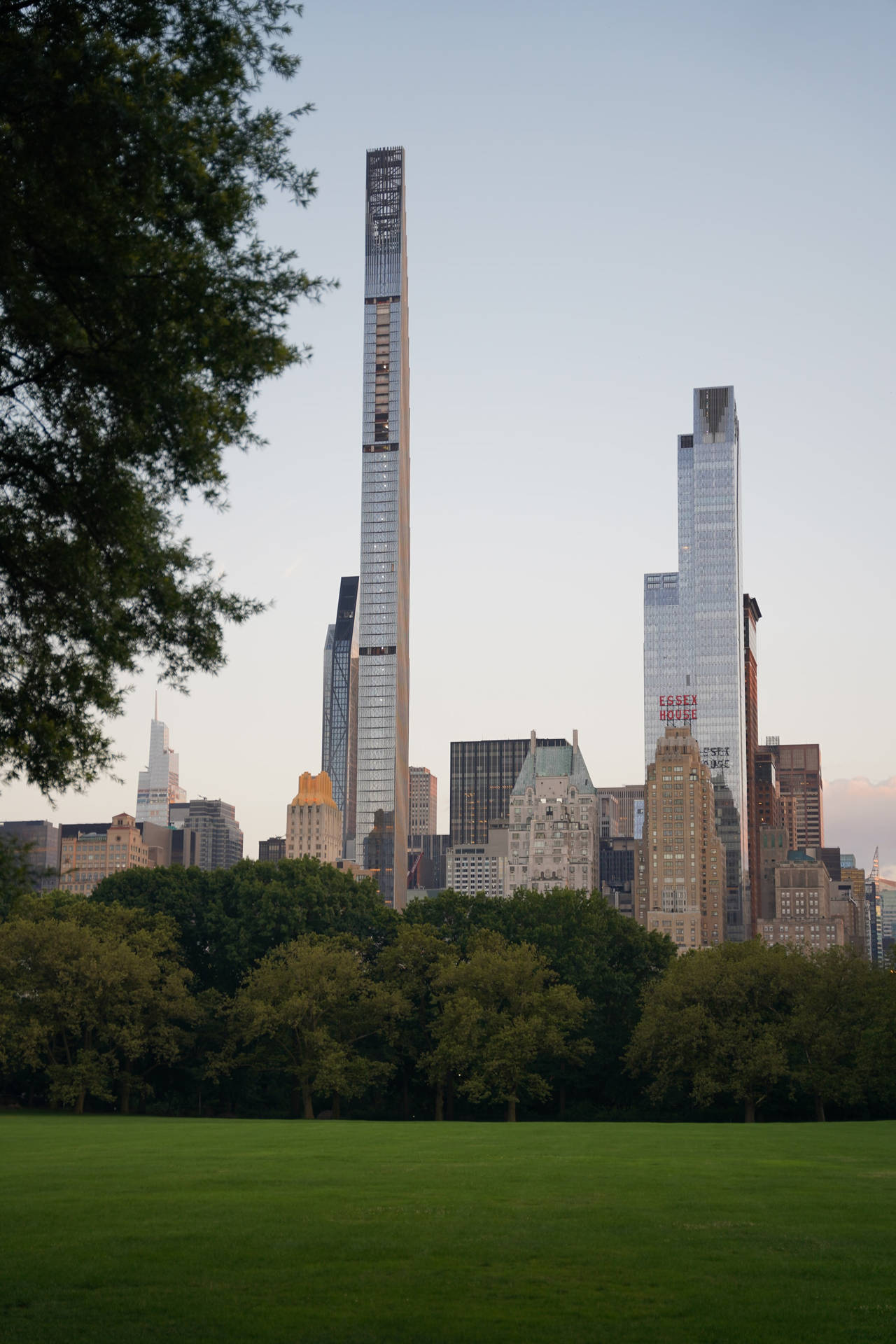 Tall Buildings Outside Central Park Background