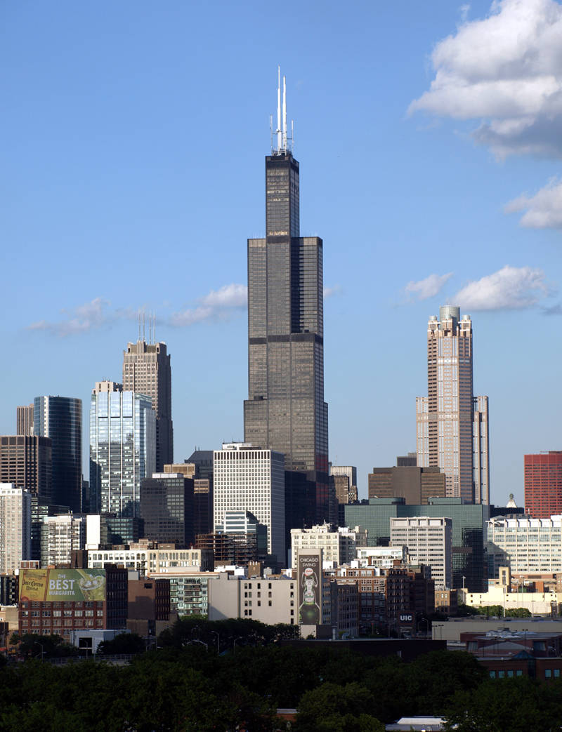 Tall Skydeck Chicago Willis Tower Background