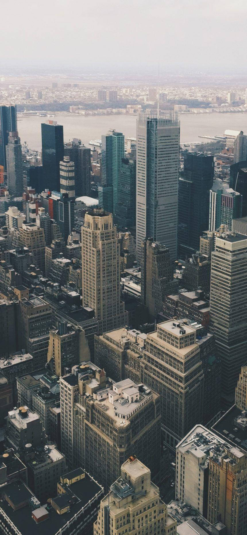 Tall Skyscrapers In New York Iphone Background