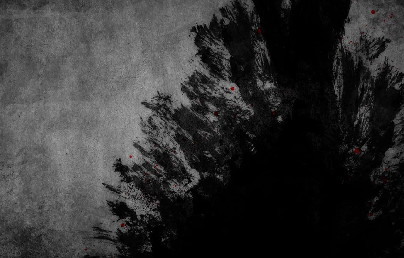 Tall Tree Captured In The Dark With Deep Psychological Meaning Background