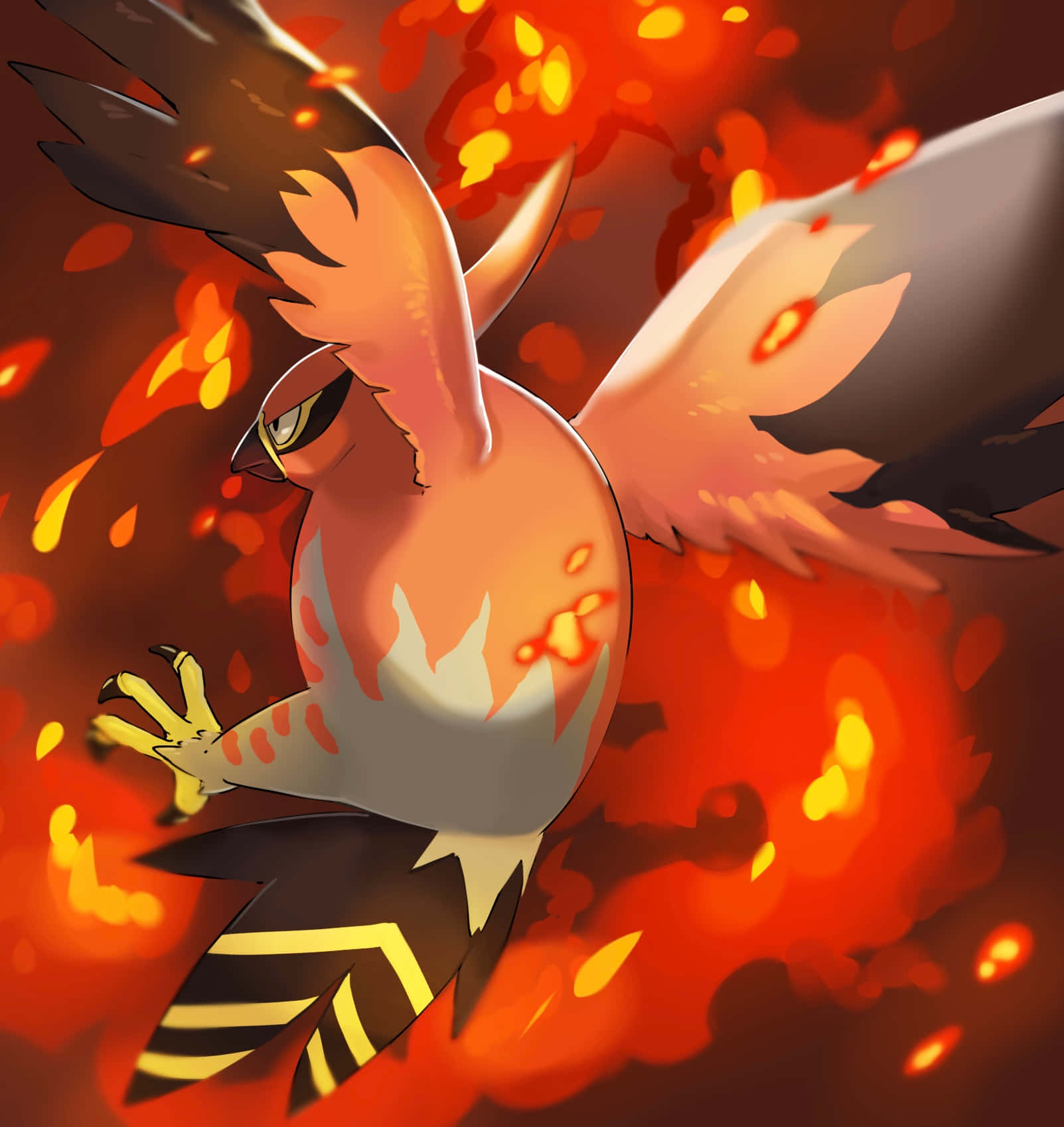 Talonflame Fire Flight Artwork