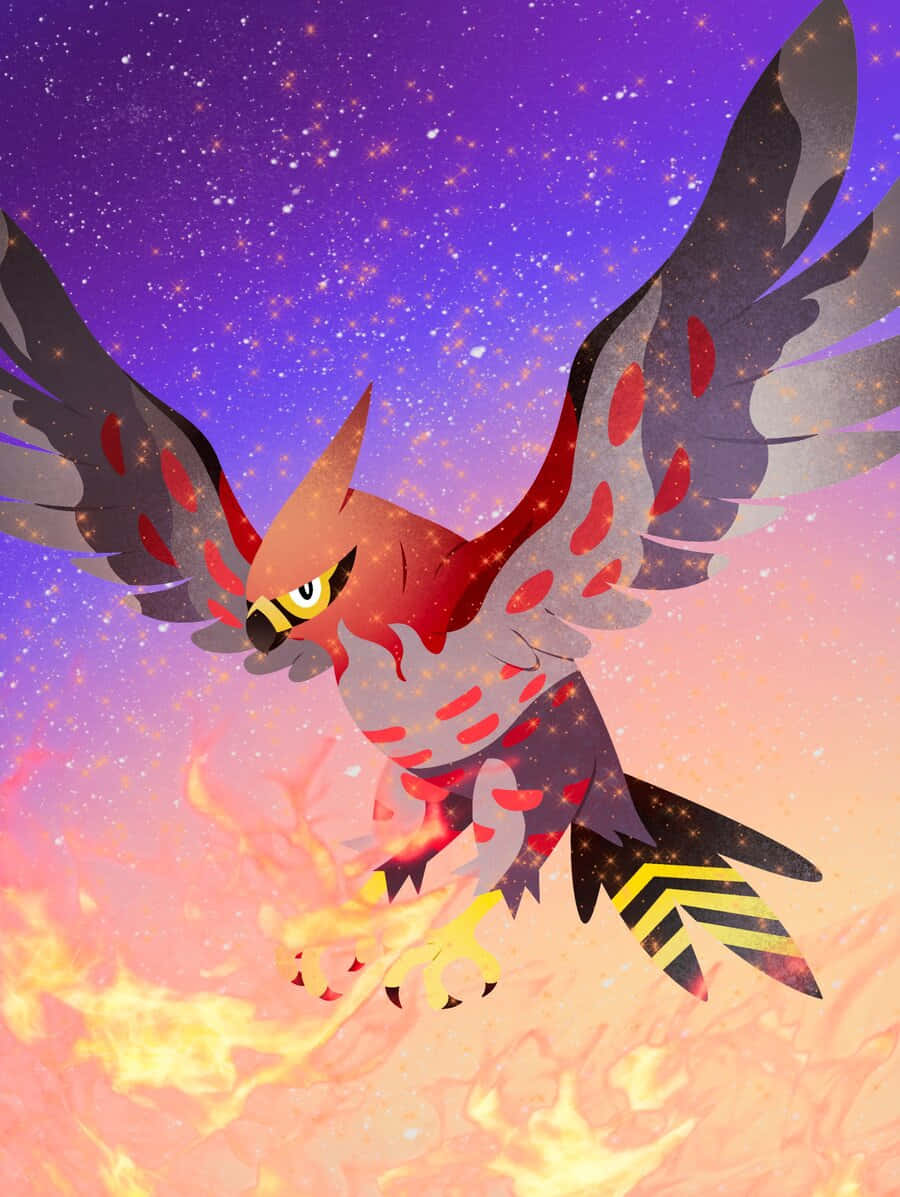 Talonflame Fire Sky Illustration Background