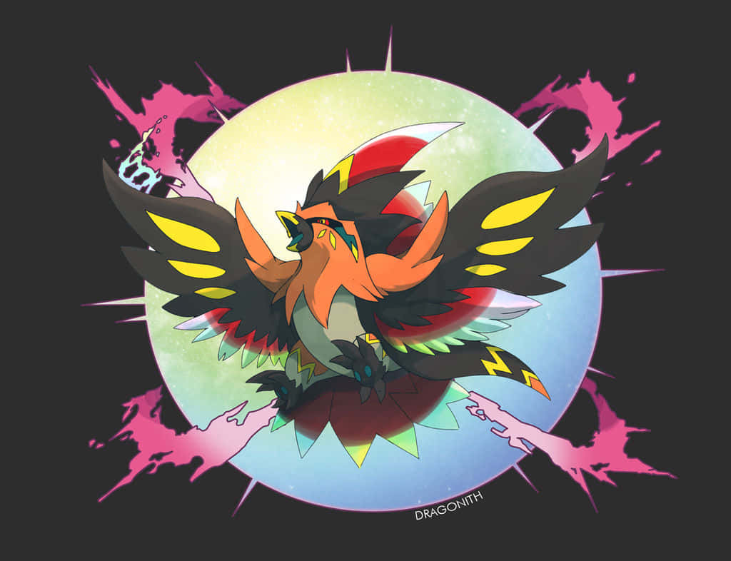 Talonflame Pokemon Artistic Render Background