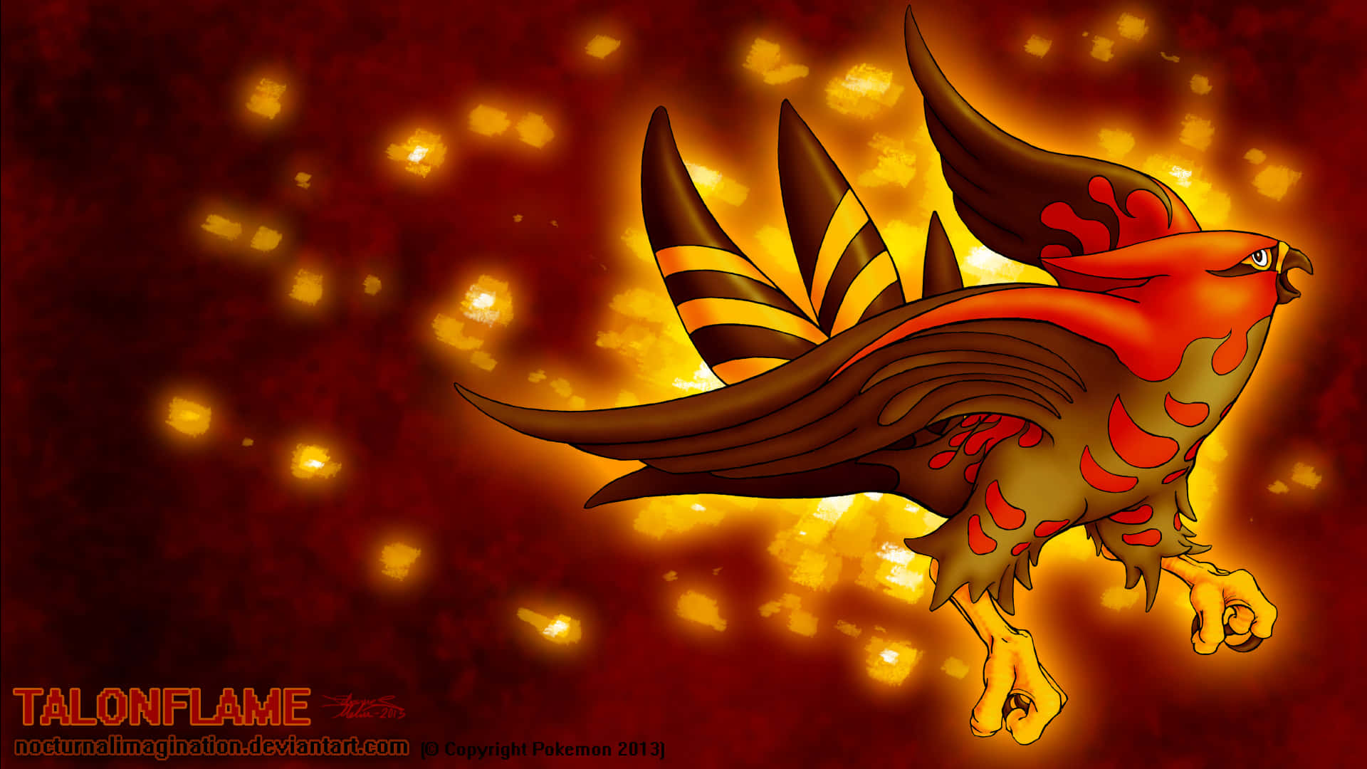 Talonflame Pokemon Artwork