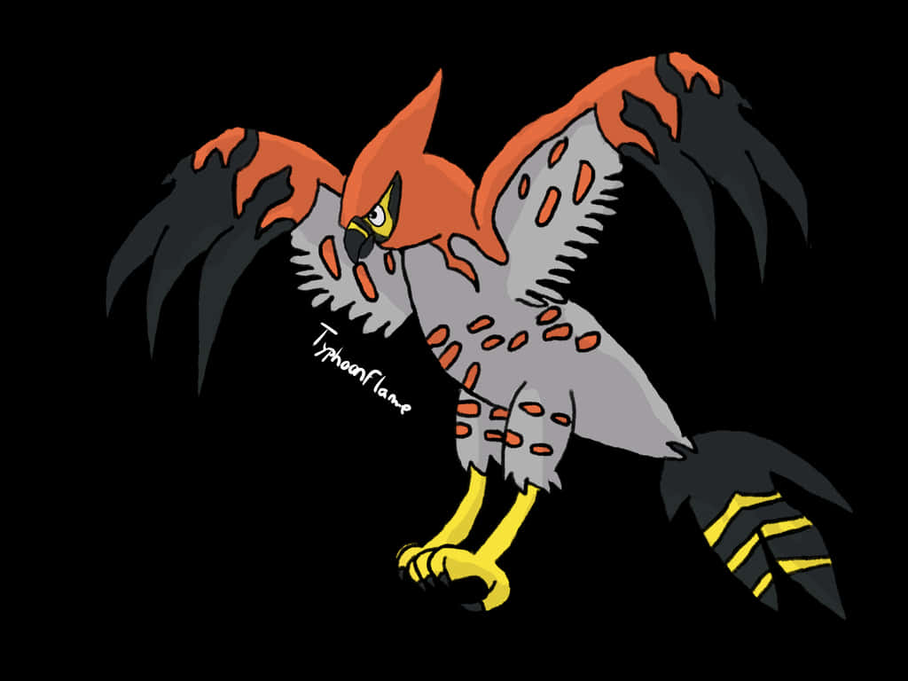 Talonflame Pokemon Artwork Background