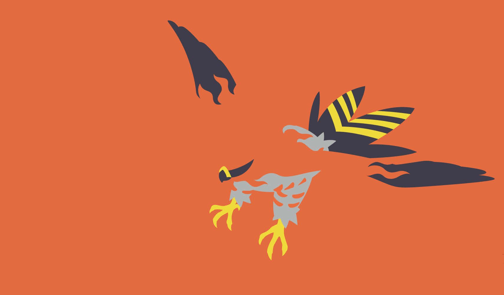 Talonflame Pokemon Silhouette Background