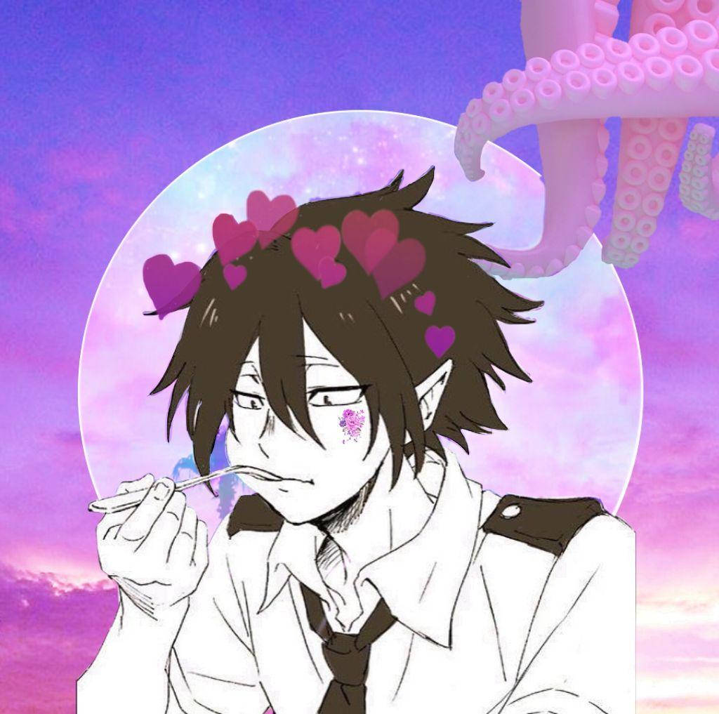 Tamaki Amajiki Purple Sky Background Background