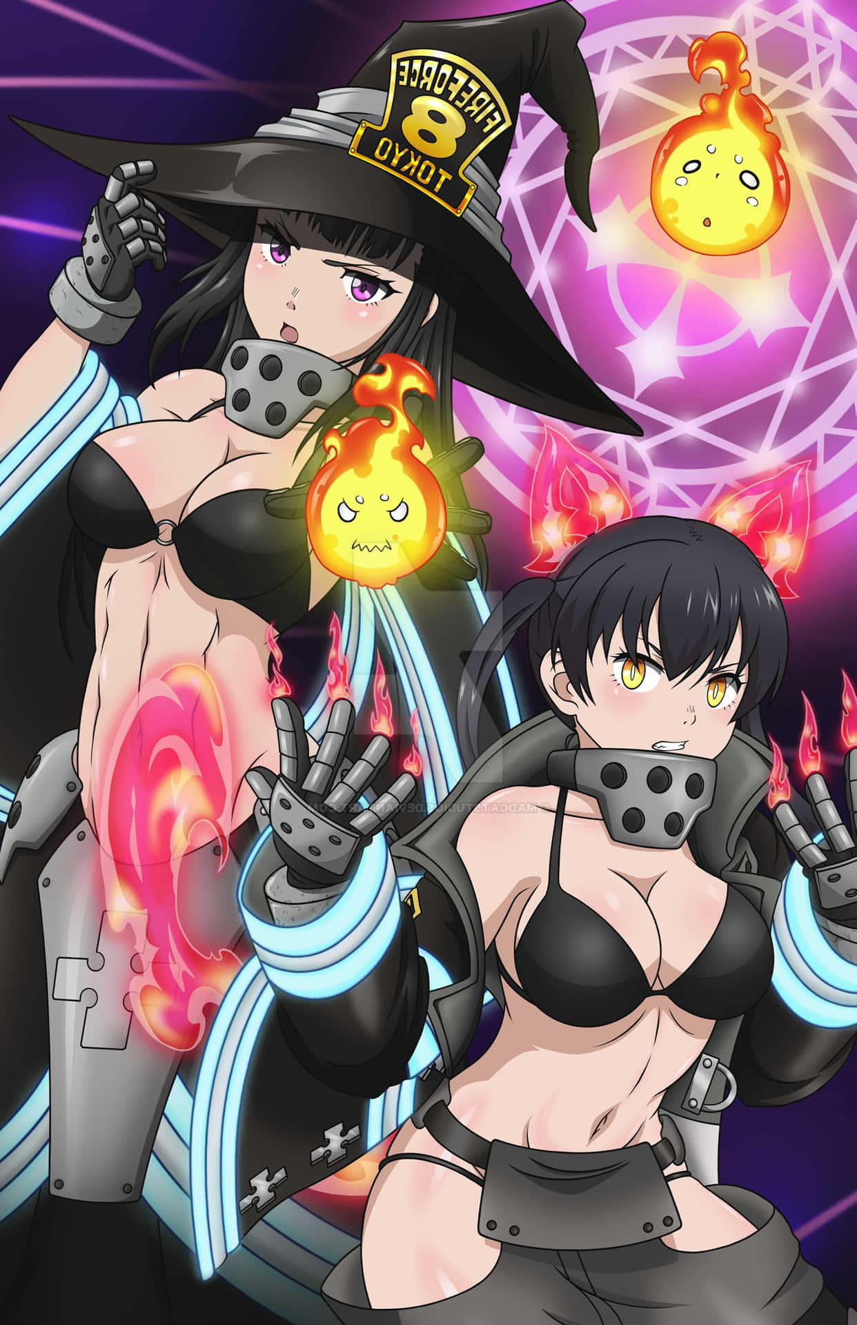 Tamaki Fire Force Bikini Background