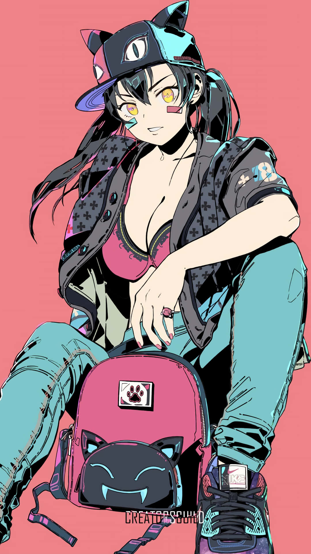 Tamaki Fire Force Cool Girl Background