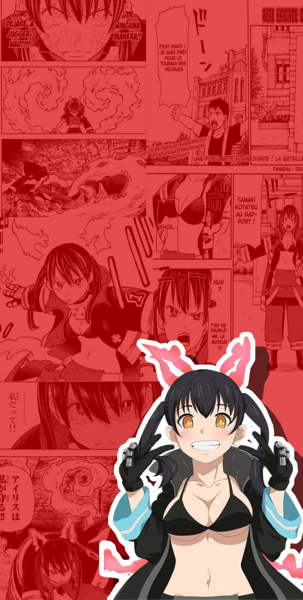 Tamaki Fire Force Manga Background