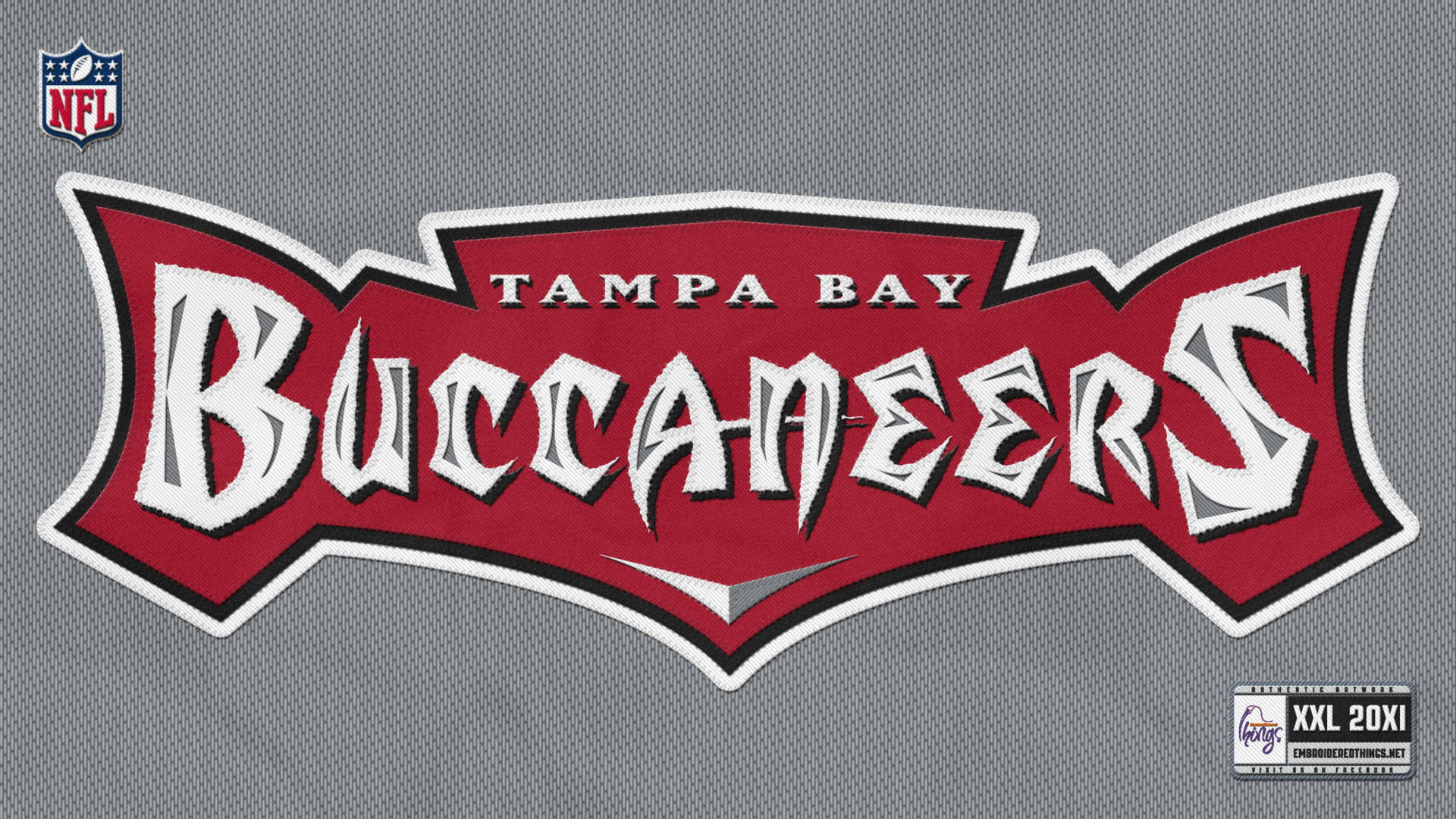 Tampa Bay Buccaneers Embroidered Logo Background