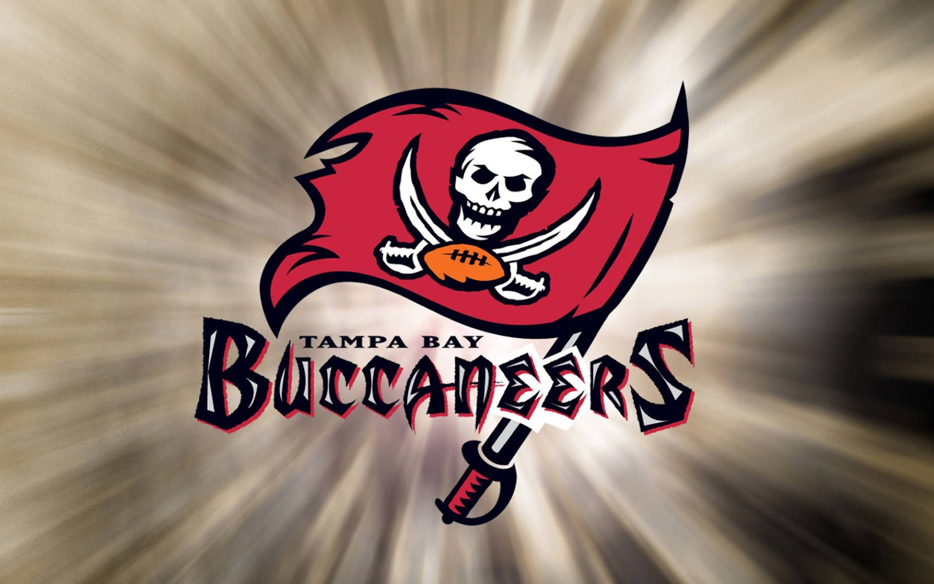Tampa Bay Buccaneers Rays Effect Background
