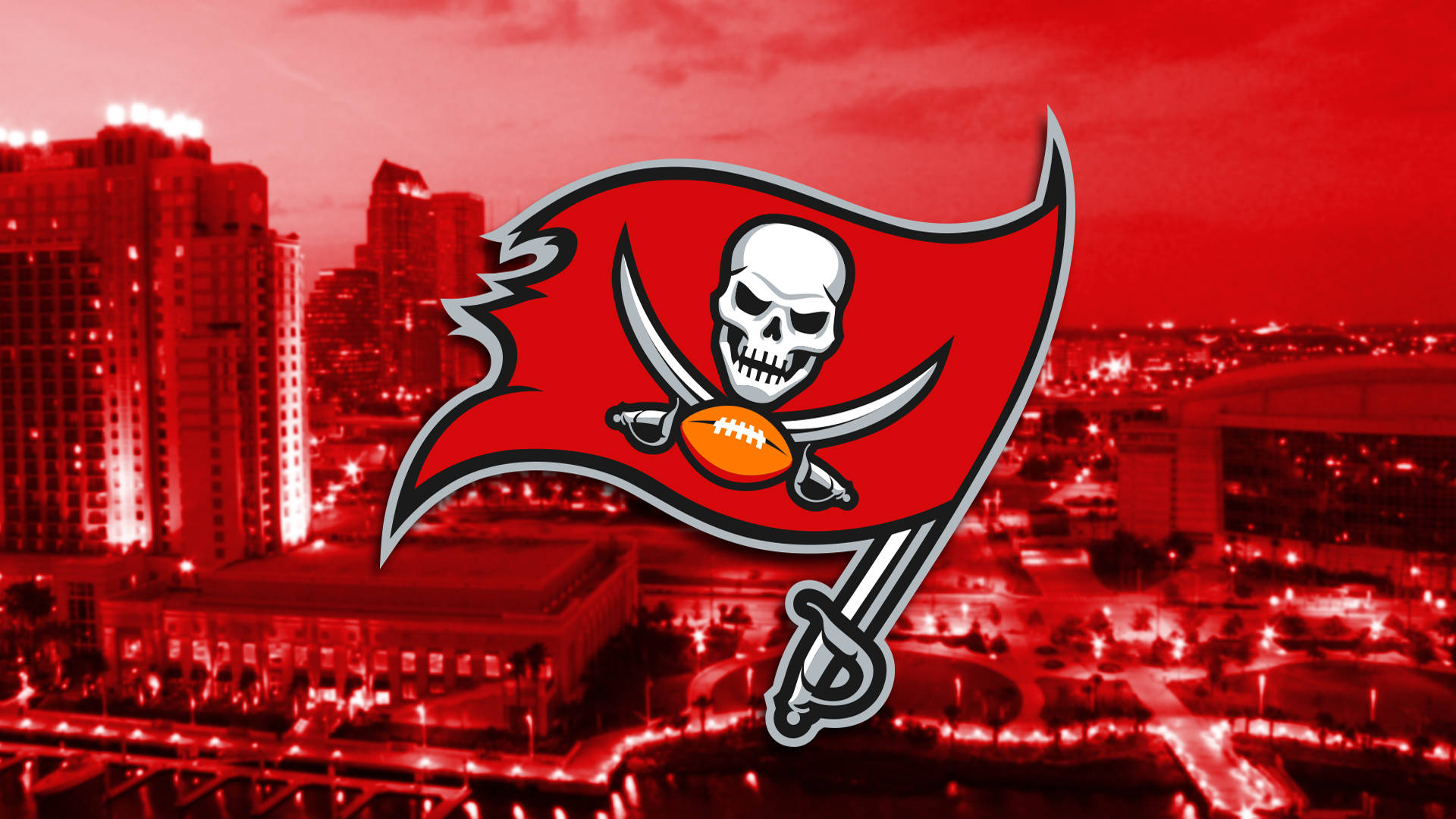 Tampa Bay Buccaneers Red City Background